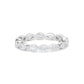 Marquise Lab Diamond Eternity Bezel Set Band (Milgrain)