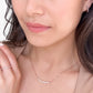 Bezel Set Bubble Necklace