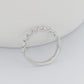 Olena Oval Brilliant Cut Diamond Half Way Band