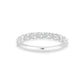 Olena Oval Brilliant Cut Diamond Half Way Band