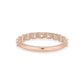 Olena Oval Brilliant Cut Diamond Half Way Band