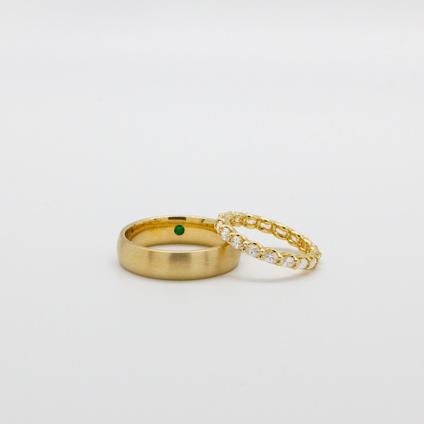 Olena Oval Brilliant Cut Diamond Eternity Band