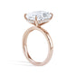 Radiant Diamond Hidden Halo Solitaire Engagement Ring