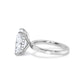 Radiant Diamond Hidden Halo Solitaire Engagement Ring