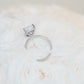 Radiant Diamond Hidden Halo Solitaire Engagement Ring