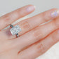Radiant Diamond Hidden Halo Solitaire Engagement Ring