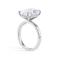Radiant Diamond Hidden Halo Solitaire Engagement Ring