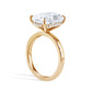 Radiant Diamond Hidden Halo Solitaire Engagement Ring