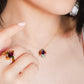 Rhodolite Garnet Ring