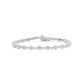 Round Bezel Set Line Bracelet