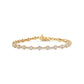 Round Bezel Set Line Bracelet