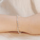 Round Bezel Set Line Bracelet