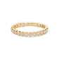 Round Brilliant Bezel Set Milgrain Band