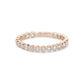 Round Brilliant Bezel Set Milgrain Band