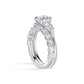 Round Brilliant Cut Three Stone Diamond Engagement Ring