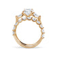 Round Brilliant Cut Three Stone Diamond Engagement Ring