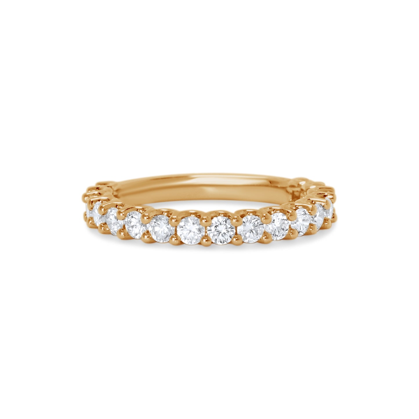 Round Brilliant Diamond 2mm Diamond Band 2/3 Way