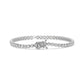 Round Brilliant Diamond Bezel Set Bubble Tennis Bracelet