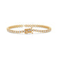 Round Brilliant Diamond Bezel Set Bubble Tennis Bracelet