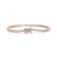 Round Brilliant Diamond Bezel Set Bubble Tennis Bracelet