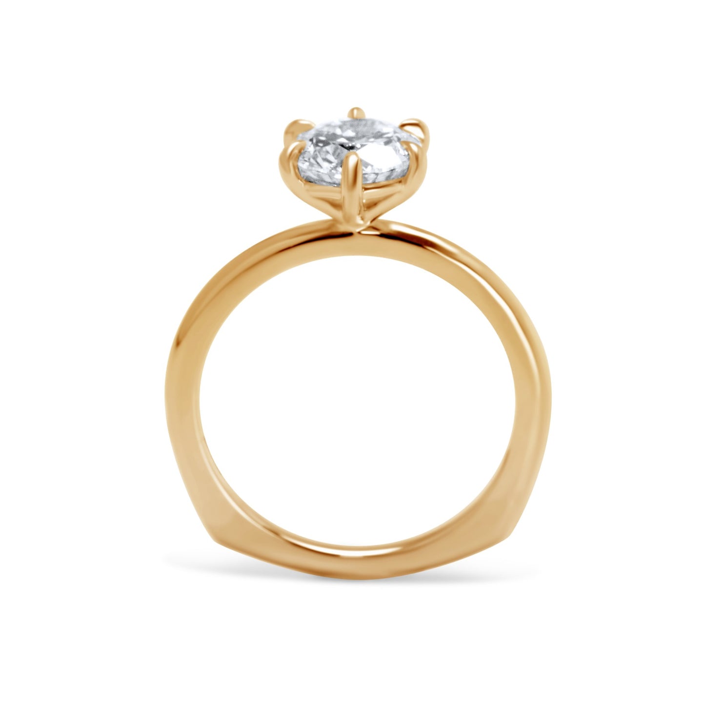 Round Brilliant Diamond Engagement Ring (European Shank)