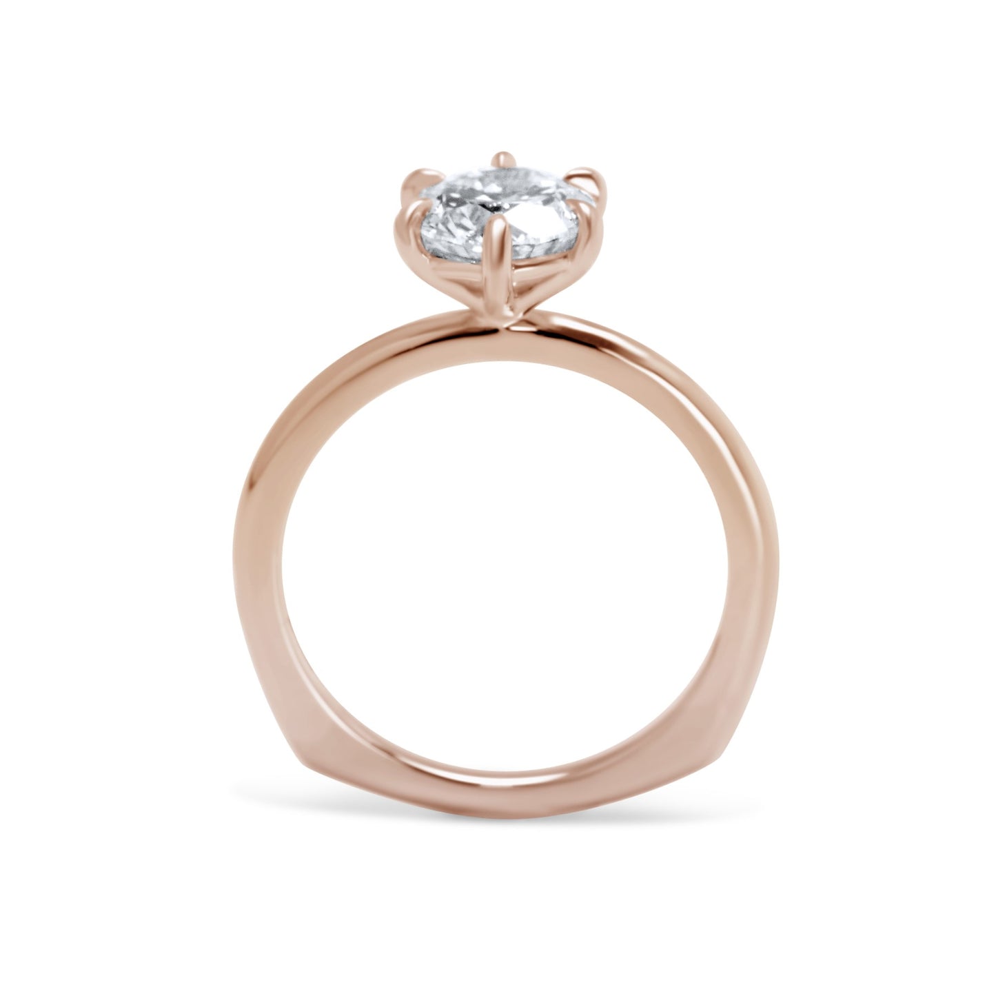 Round Brilliant Diamond Engagement Ring (European Shank)