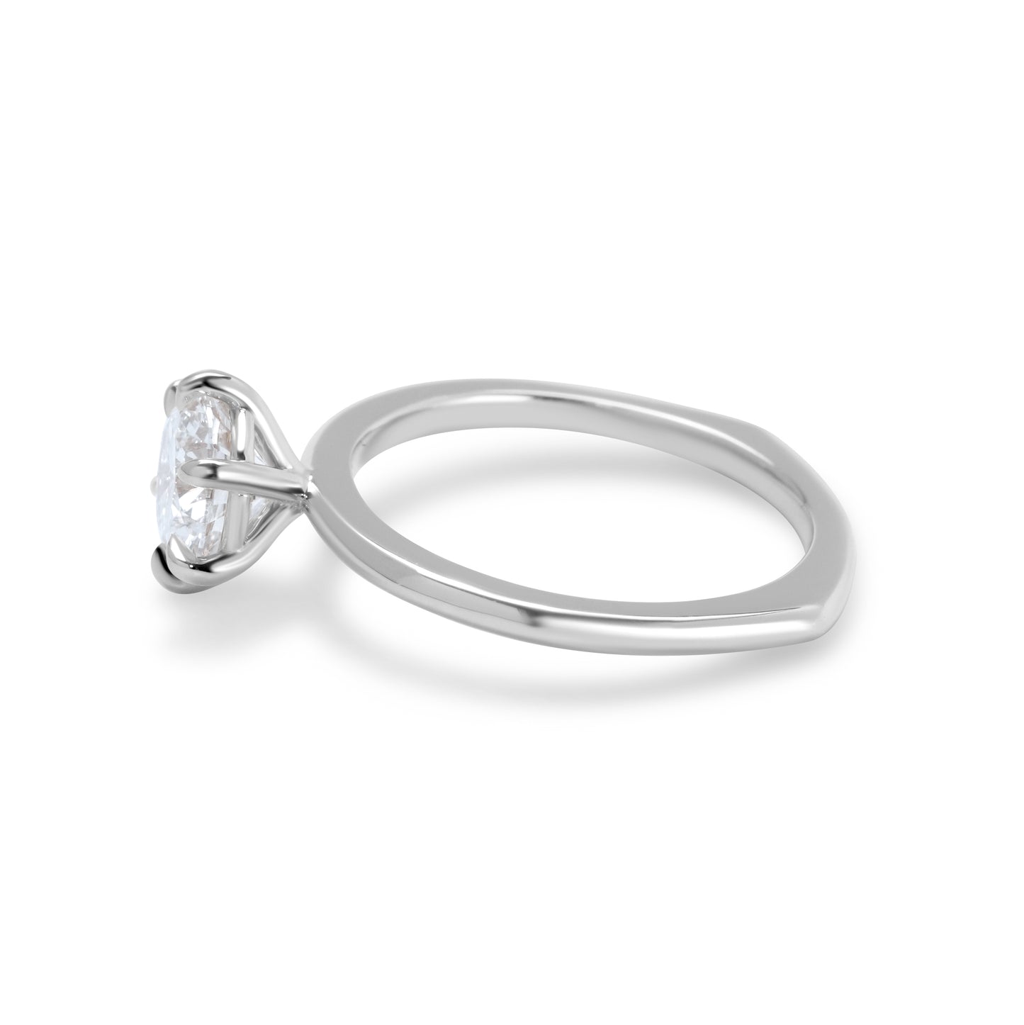Round Brilliant Diamond Engagement Ring (European Shank)