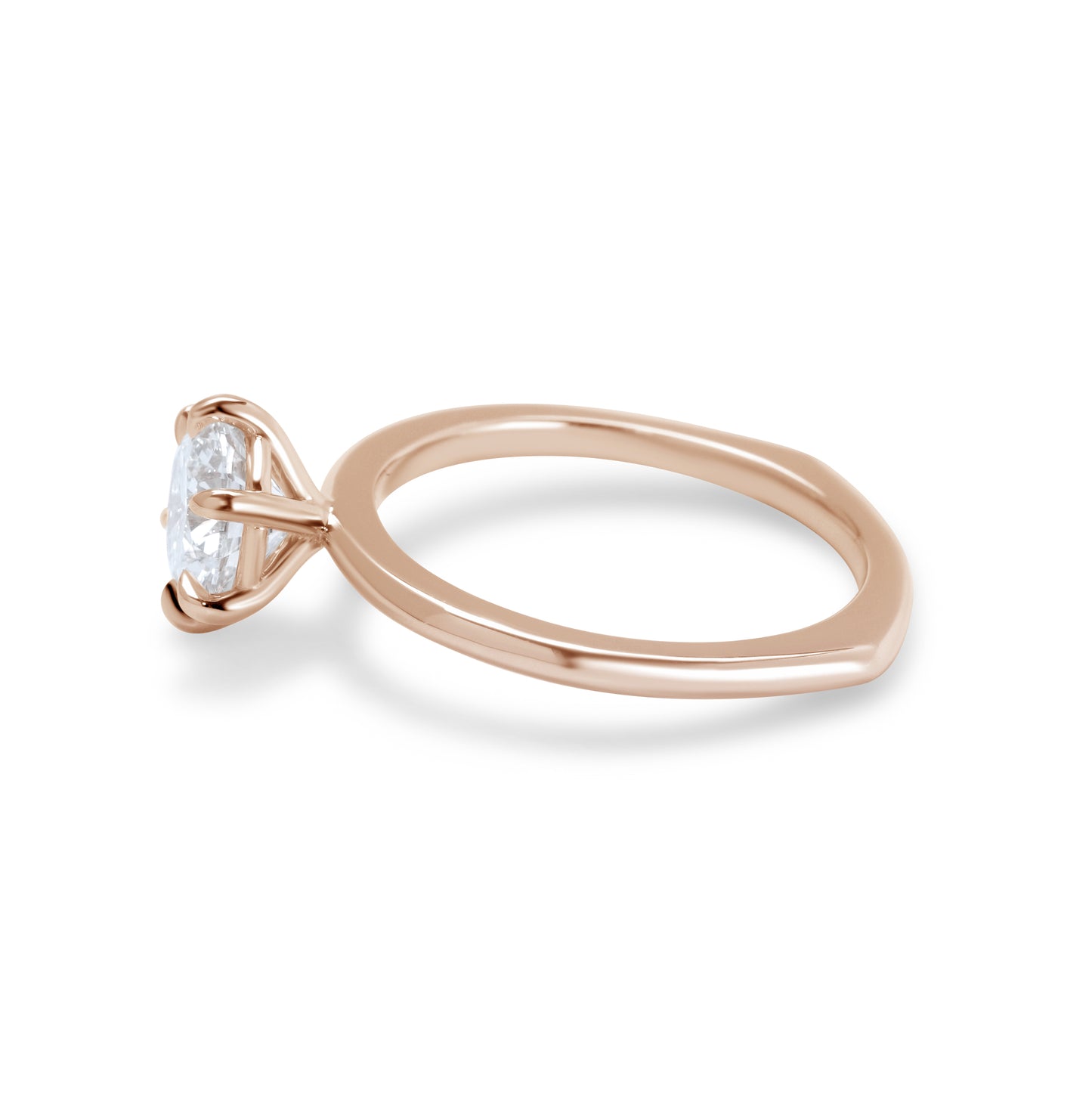 Round Brilliant Diamond Engagement Ring (European Shank)