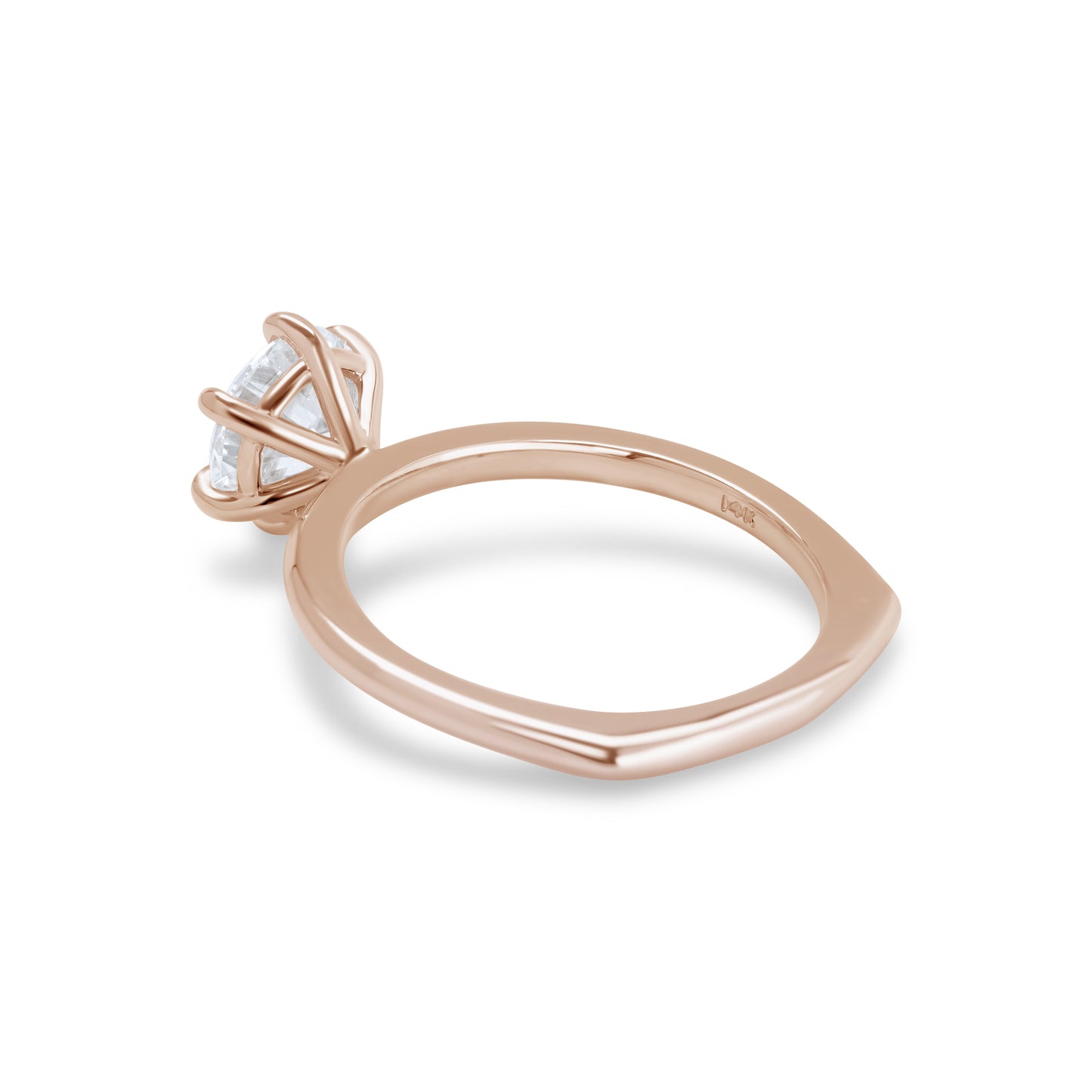 Round Brilliant Diamond Engagement Ring (European Shank)