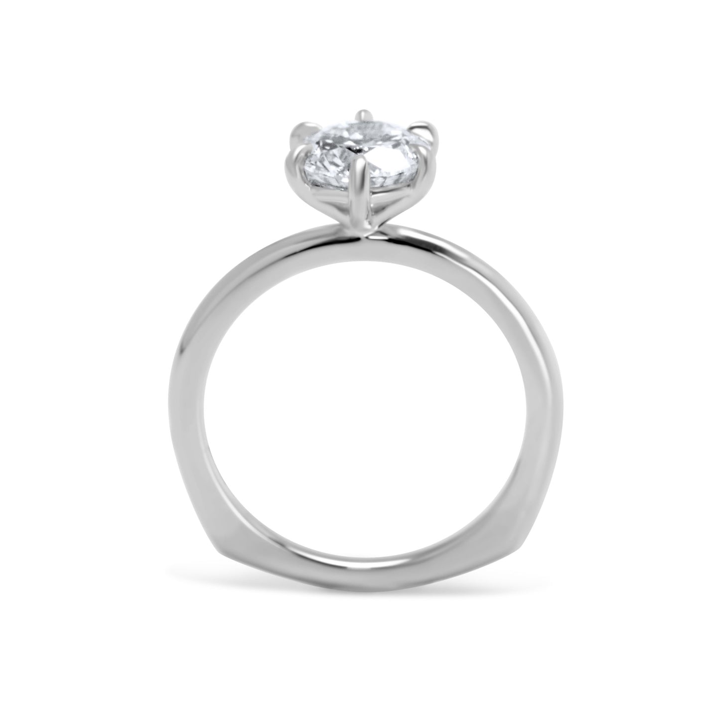 Round Brilliant Diamond Engagement Ring (European Shank)