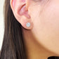 Round Brilliant Diamond Solitaire Stud Earrings - 4 prongs
