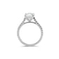 Round Brilliant Diamond Two-Tone Cathedral Pave Setting