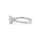 Round Brilliant Diamond Two-Tone Cathedral Pave Setting