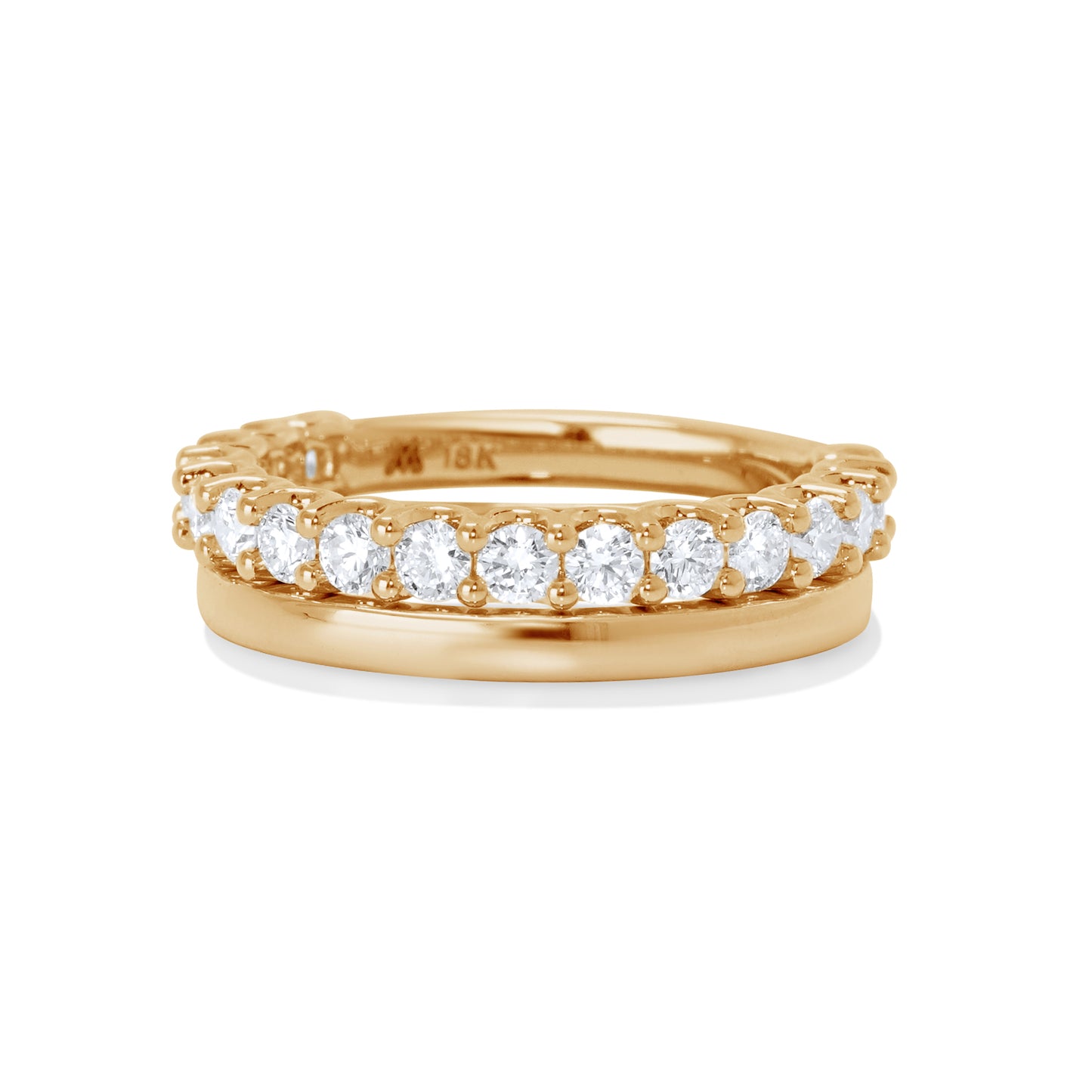 14K Gold Flat Band, 1.8 mm