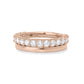 Round Brilliant Diamond 2mm Diamond Band 2/3 Way