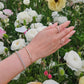 Diamond Bezel Paperclip Link Bracelet