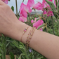 Watermelon Tourmaline & Diamond Paperclip Link Bracelet (1.08ctw)