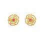 Bloom Spinel and Sapphire Rose Earrings