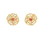 Bloom Spinel and Sapphire Rose Earrings