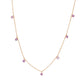 Spinel Seven Stone Dangle Necklaces (small)