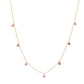 Spinel Seven Stone Dangle Necklaces (small)