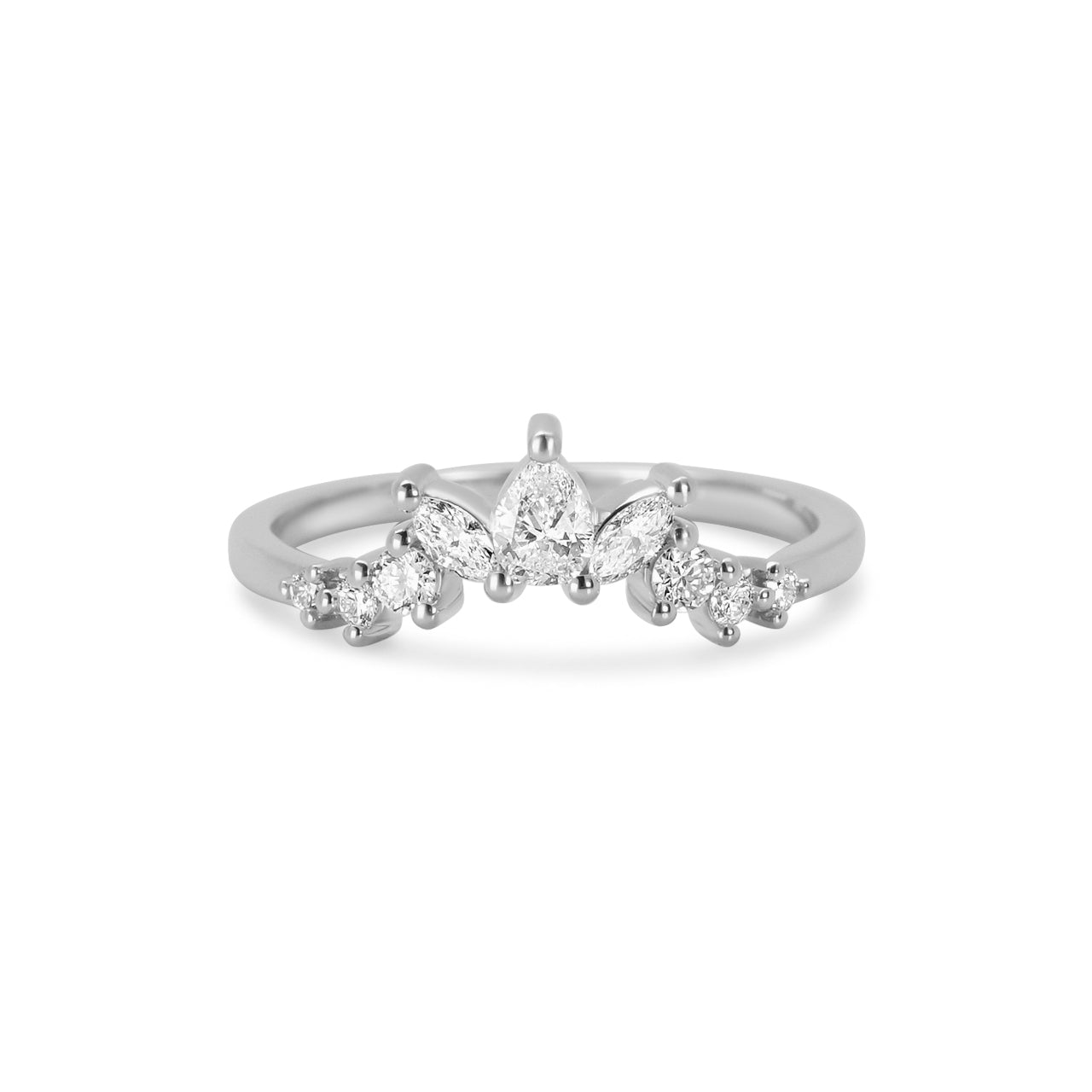 Solene Pear, Marquise and Round Diamond Band