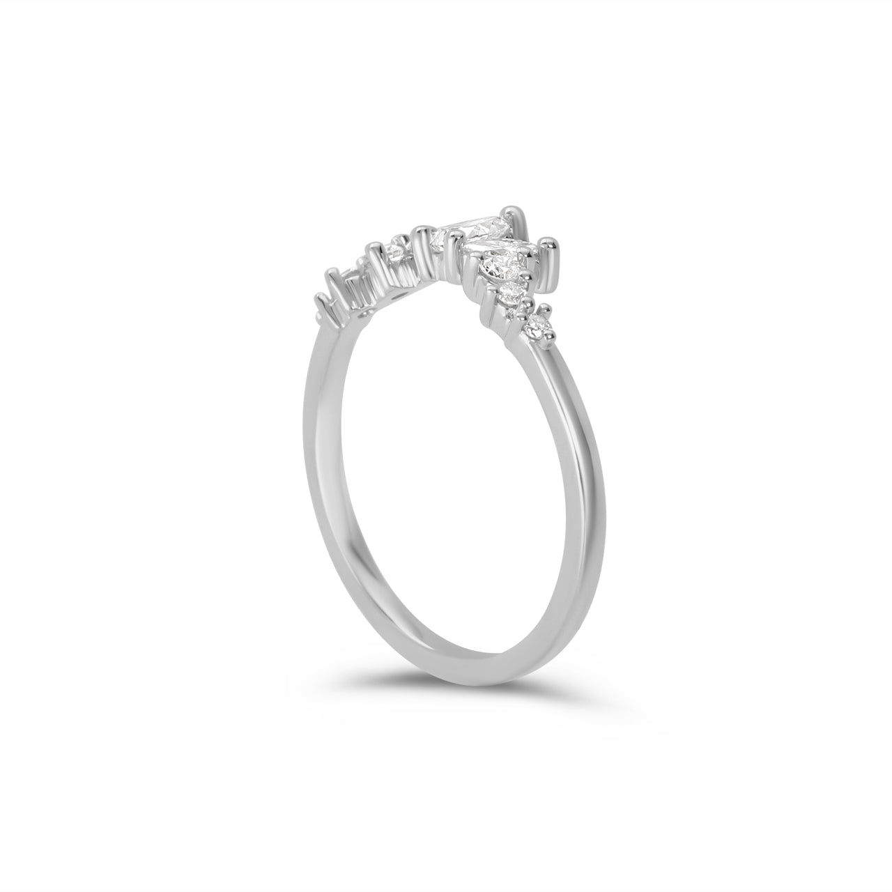 Solene Pear, Marquise and Round Diamond Band
