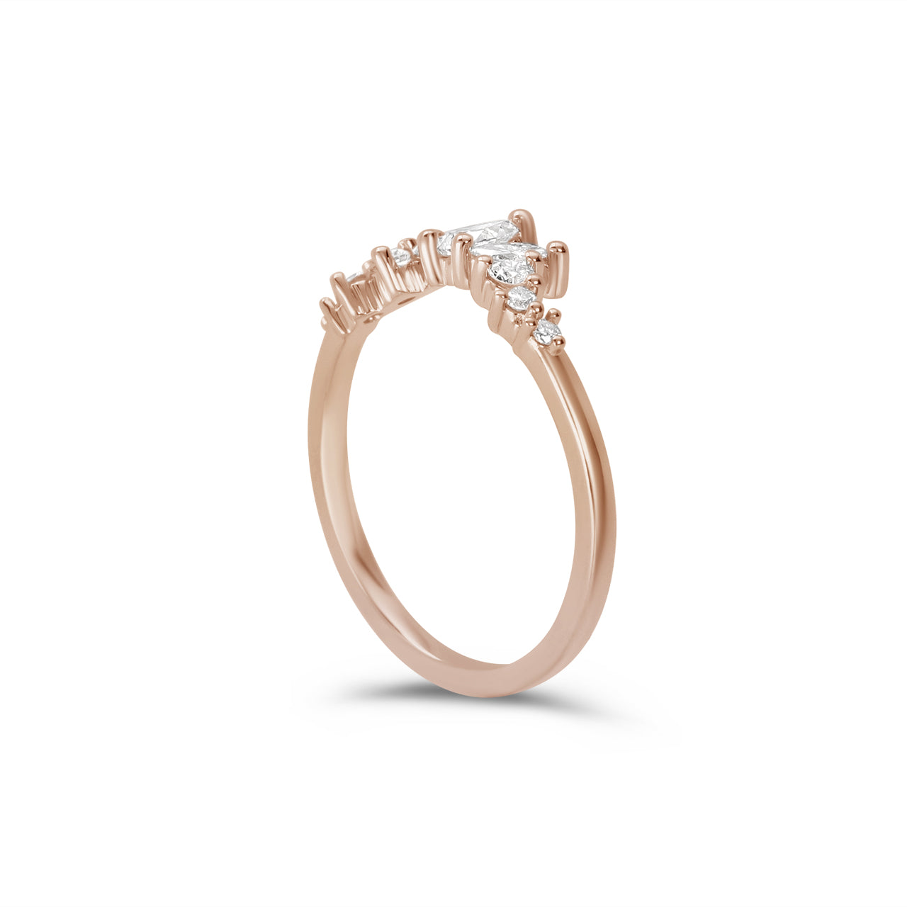 Solene Pear, Marquise and Round Diamond Band