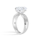 Tapered Double Ridge Engagement Ring