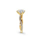 Twisted Infiniti Diamond Engagement Ring