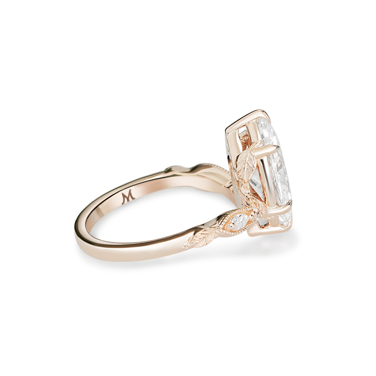Verdelle Marquise Diamond Botanical Engagement Ring