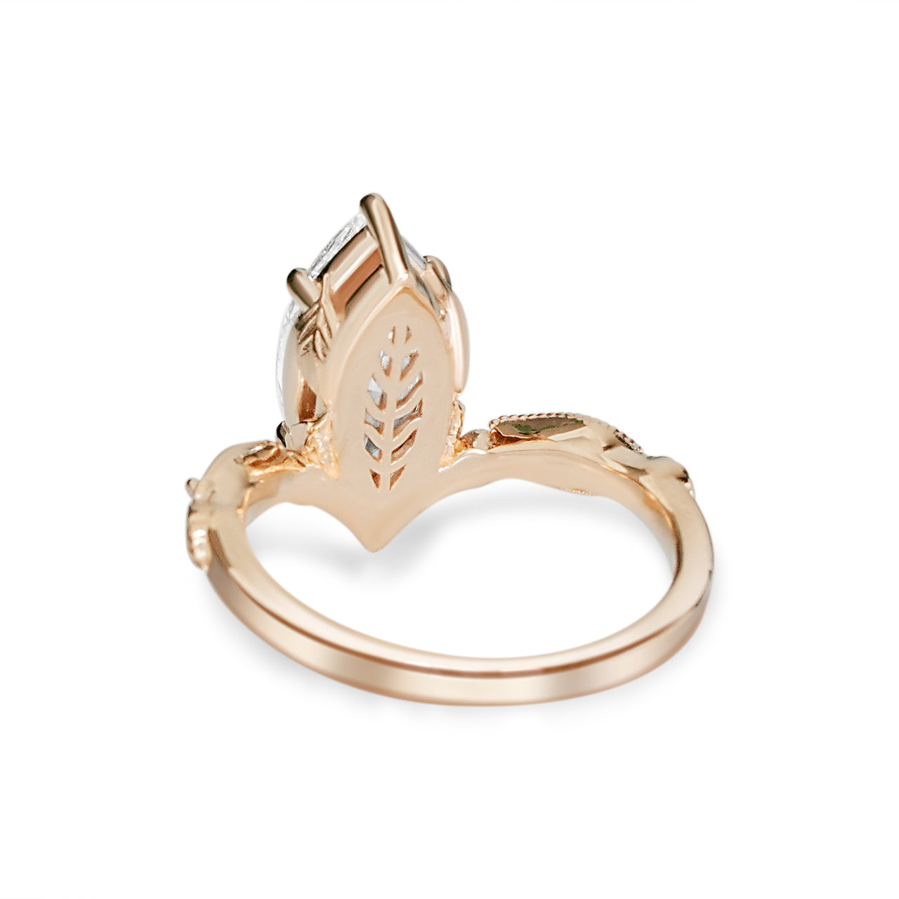 Verdelle Marquise Diamond Botanical Engagement Ring