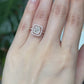 Floating Halo Diamond Engagement Ring