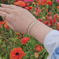 Diamond Bezel Paperclip Link Bracelet